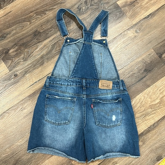 Levi’s Girls Denim Shortalls Size 16 Regular like new - Picture 7 of 12